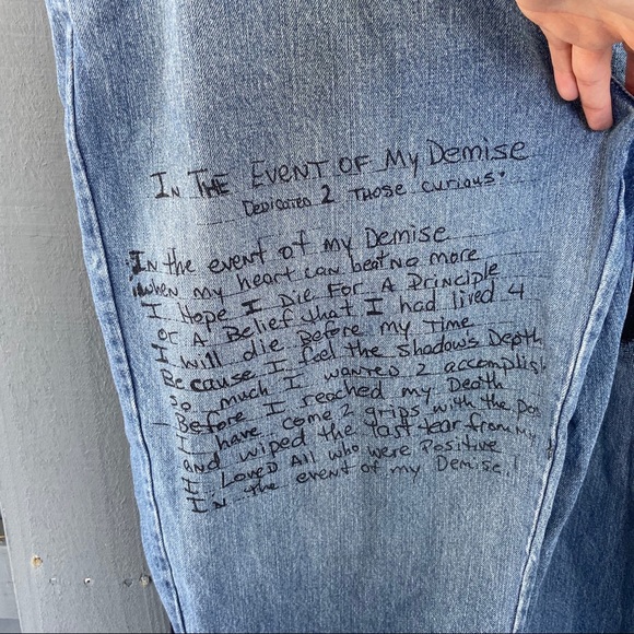 Tucpac pants in the event of my demise jeans - Picture 4 of 8